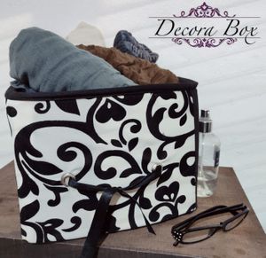 ELEGANT Blanco SET 3 CAJAS, Cajon GUARDA, Organiza  y DECORA , Caja ECOLOGICAS,tela, PAQT 3 UNIDADEs - Ecart